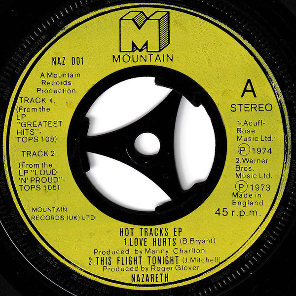 Nazareth – Hot Tracks (1977, Vinyl) - Discogs