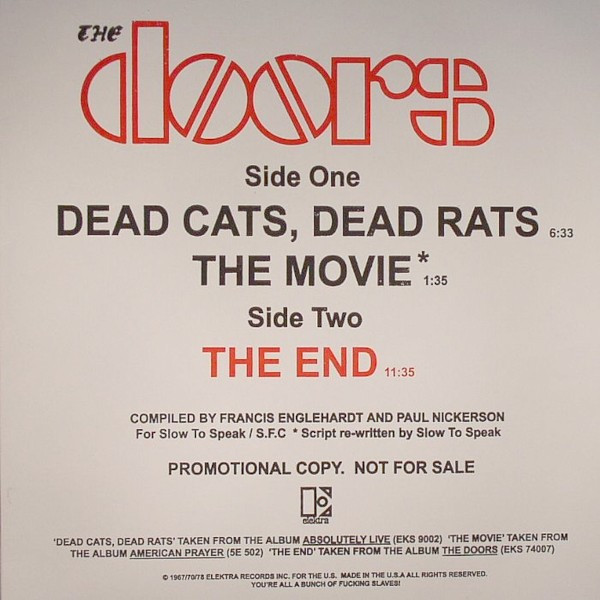 télécharger l'album The Doors - Dead Cats Dead Rats