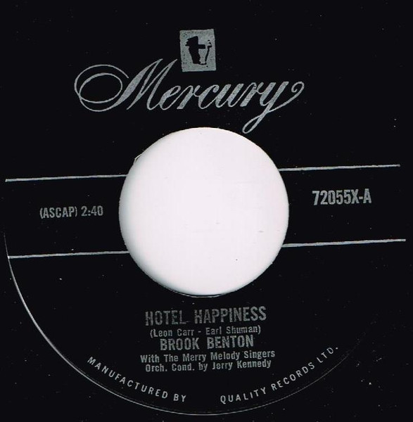 Brook Benton – Hotel Happiness (1962, Vinyl) - Discogs