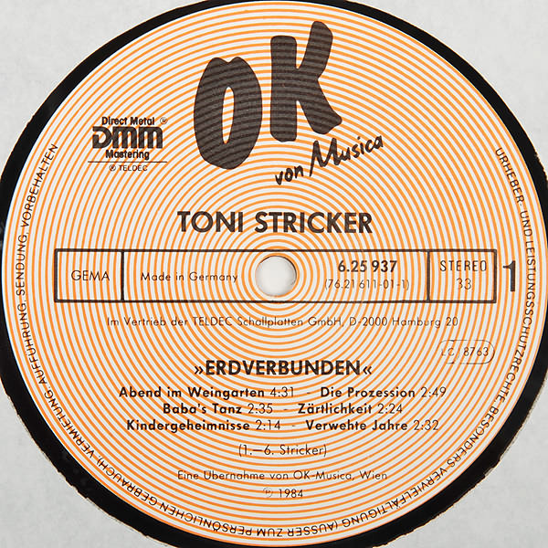 télécharger l'album Toni Stricker - Erdverbunden