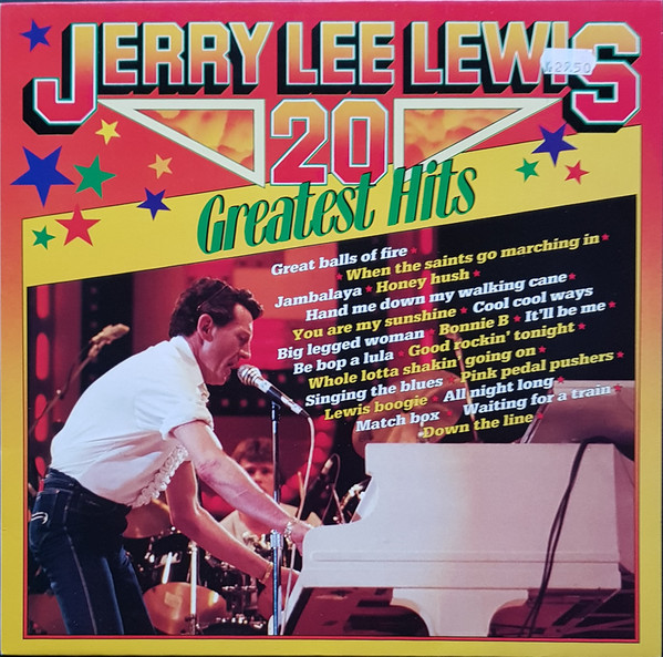 Обложка конверта виниловой пластинки Jerry Lee Lewis - 20 Greatest Hits