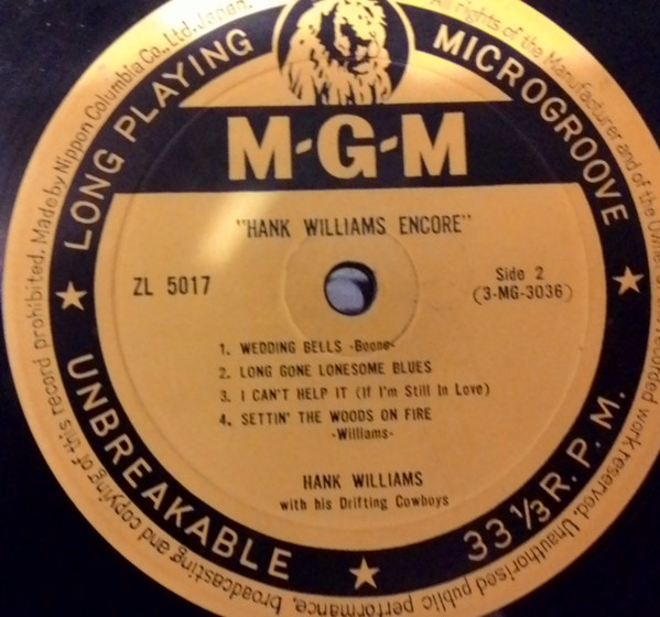 Album herunterladen Hank Williams With His Drifting Cowboys - Hank Williams Encore