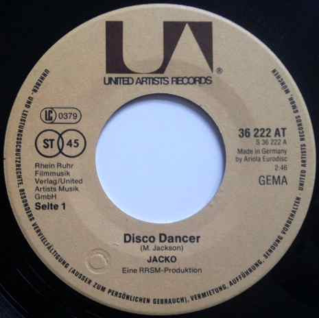 last ned album Jacko - Disco Dancer Germany
