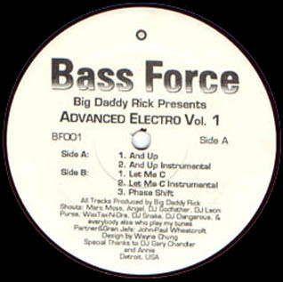 Big Daddy Rick - Advanced Electro Vol. 1