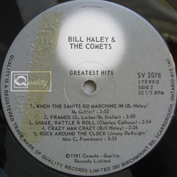 Bill Haley - Greatest Hits | Quality (SV 2078) - 4