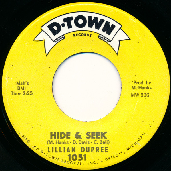 Lillian Dupree – Hide & Seek (1965, Vinyl) - Discogs