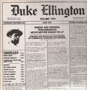 Volume Two, June 1951 - Duke Ellington