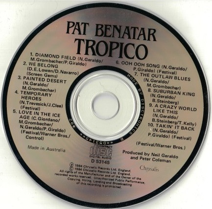 télécharger l'album Pat Benatar - Tropico