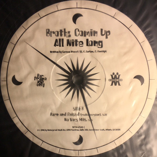 Brothz Comin Up – All Nite Long (1994, Vinyl) - Discogs