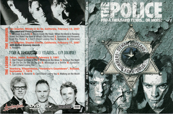 The Police – For A Thousand Years... Or More! (2007, DVD) - Discogs