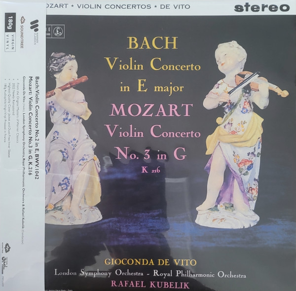 Bach, Mozart, Gioconda De Vito, London Symphony Orchestra, Royal ...