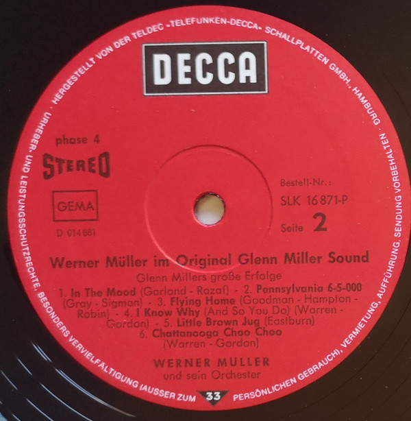 télécharger l'album Werner Müller - Im Original Glenn Miller Sound