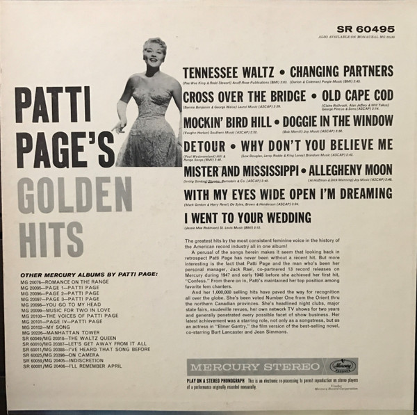 télécharger l'album Patti Page - Golden Hits