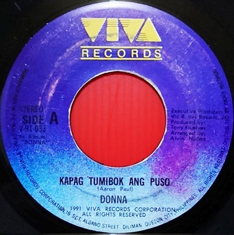 Donna Kapag Tumibok Ang Puso 1991 Vinyl Discogs