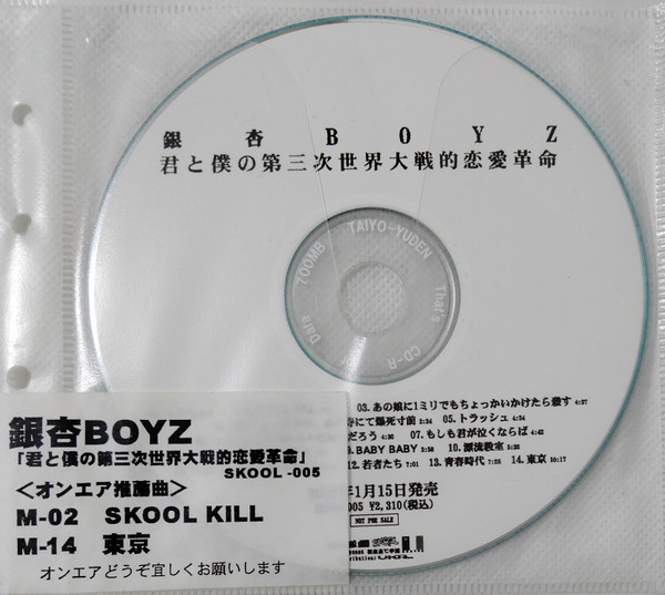 全日本送料無料 銀杏Boyz LP 君と僕の第三次世界大戦的恋愛革命 Door