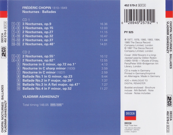 baixar álbum Frédéric Chopin - Nocturnes Ballades