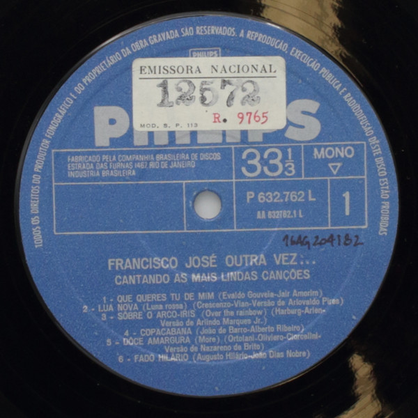ladda ner album Francisco José - Francisco José Outra Vez Cantando as Mais Lindas Canções