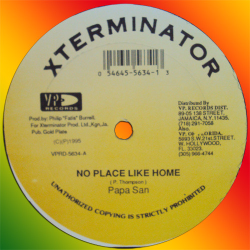 Papa San – No Place Like Home / No Super Human (1995, Vinyl) - Discogs