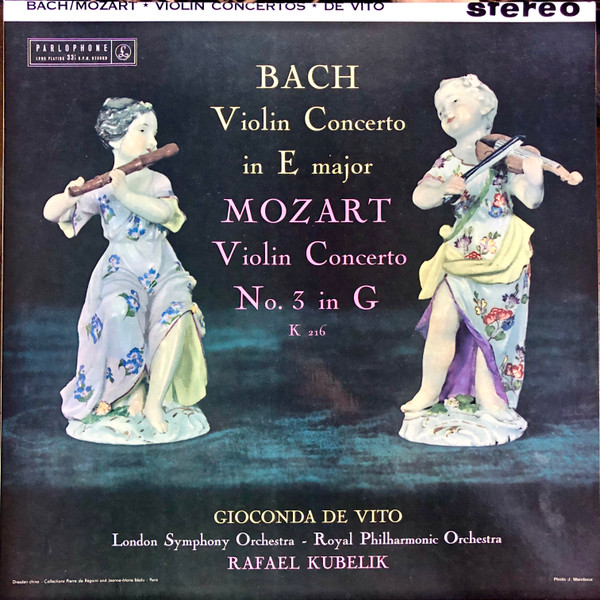 Bach, Mozart / Gioconda De Vito, London Symphony Orchestra, Royal ...