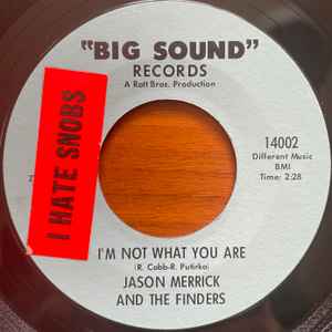 Jason Merrick & The Finders - No Love At All / I'm Not What You Are album cover