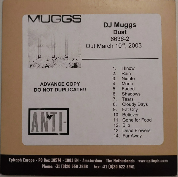 Muggs - Dust | Releases | Discogs