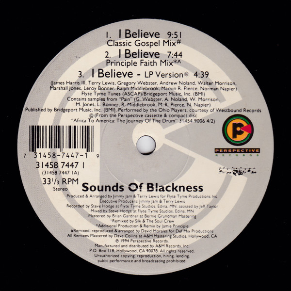 Sounds Of Blackness – I Believe