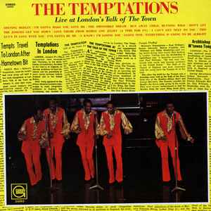 The Temptations - Live At London's Talk Of The Town album cover