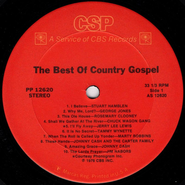 last ned album Various - The Best Of Country Gospel