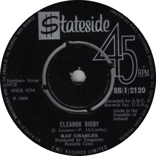 Ray Charles – Eleanor Rigby / Understanding (1968, Vinyl) - Discogs