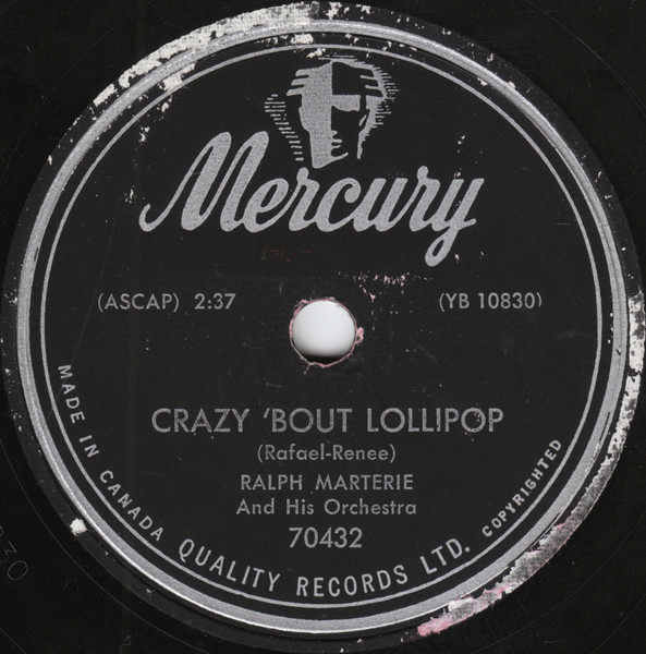 Ralph Marterie And His Orchestra – Skokiaan / Crazy 'Bout Lollipop