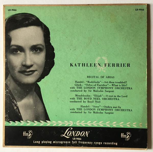 Kathleen Ferrier – Recital Of Arias (1961, Vinyl) - Discogs