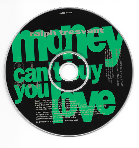 Ralph Tresvant – Money Can't Buy You Love (1992, Vinyl) - Discogs