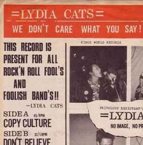 Lydia Cats – Image Down (1986, Vinyl) - Discogs