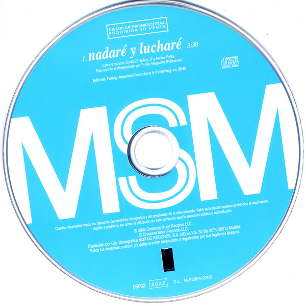 télécharger l'album MSM - Nadaré y Lucharé