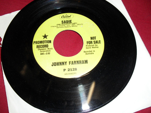 Johnny Farnham – Sadie (The Cleaning Lady) (1967, Vinyl) - Discogs