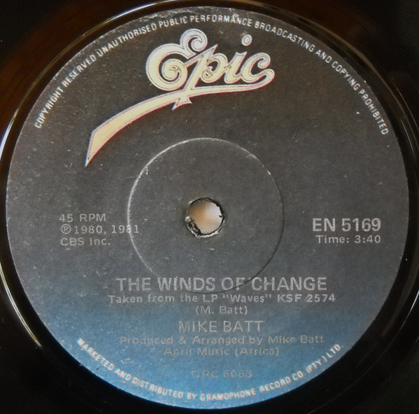 lataa albumi Mike Batt - THE WINDS OF CHANGE