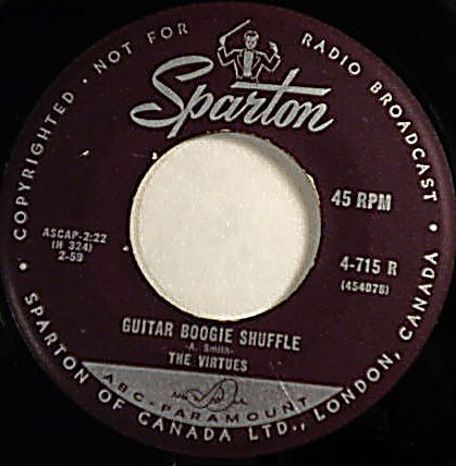 The Virtues – Guitar Boogie Shuffle / Guitar In Orbit (1959, Vinyl