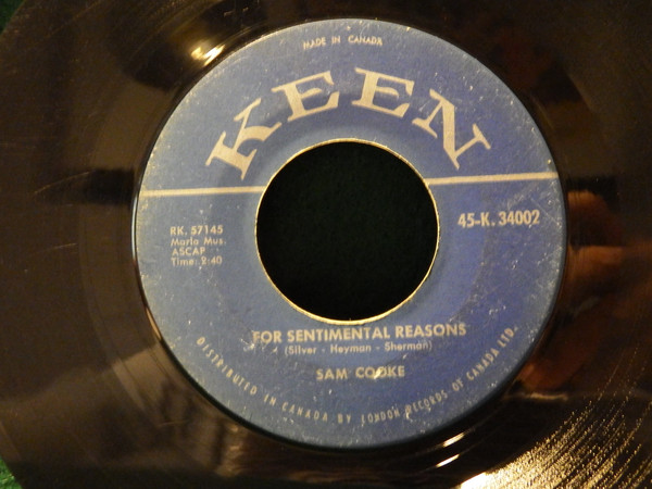 Sam Cooke – For Sentimental Reasons (1957, Vinyl) - Discogs