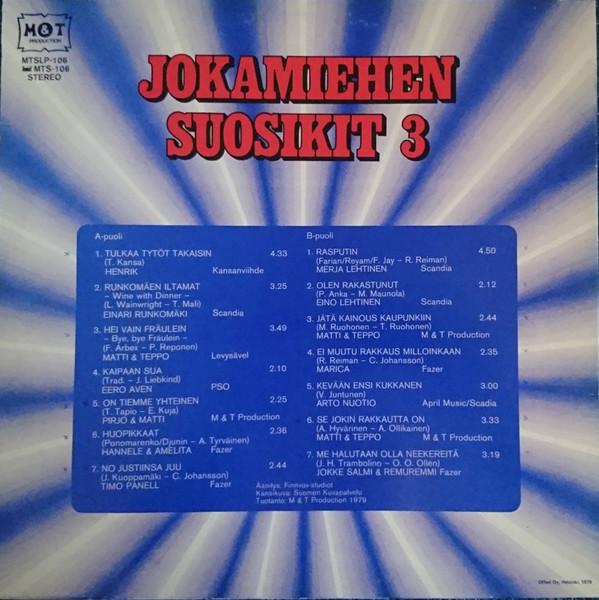 lataa albumi Various - Jokamiehen Suosikit 3