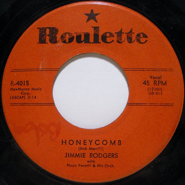 Jimmie Rodgers – Honeycomb (1957, Scranton Pressing, Vinyl 