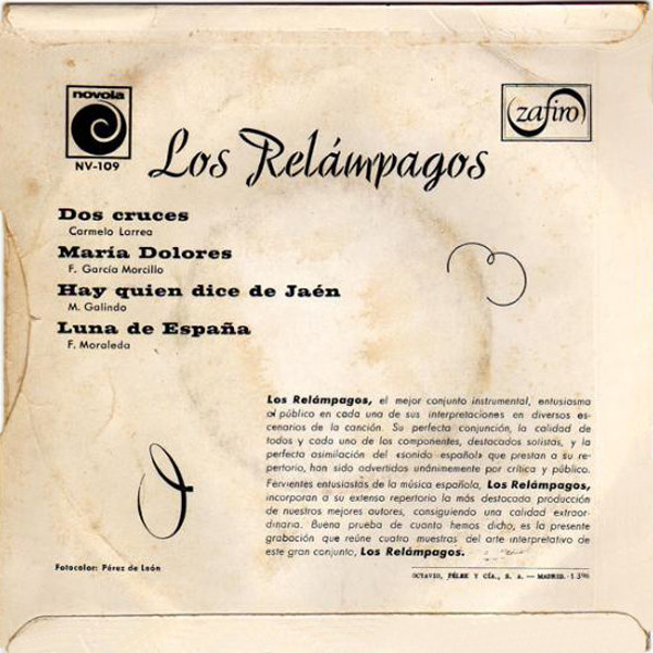 baixar álbum Los Relampagos - Dos Cruces María Dolores Hay Quien Dice De Jaén Luna De España