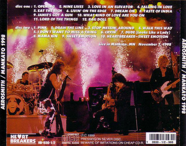 baixar álbum Aerosmith - Mankato 1998