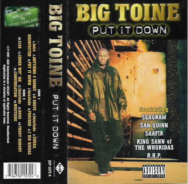 Big Toine – Put It Down (1997, CD) - Discogs