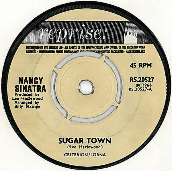 Nancy Sinatra Sugar Town 1966 Push Out Centre Vinyl Discogs 3172