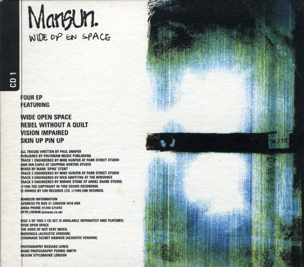 Mansun – Wide Open Space (Perfecto Mix) (2018, Limited Edition, CD