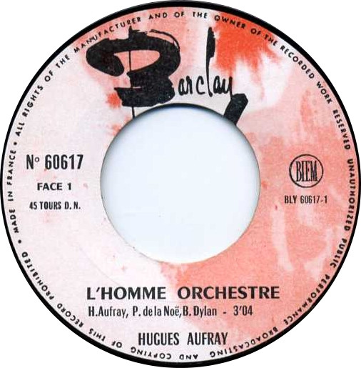 baixar álbum Hugues Aufray - LHomme Orchestre Les Yeux Fermés