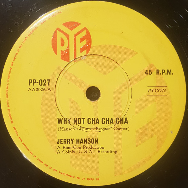 Album herunterladen Jerry Hanson - Why Not Cha Cha Cha