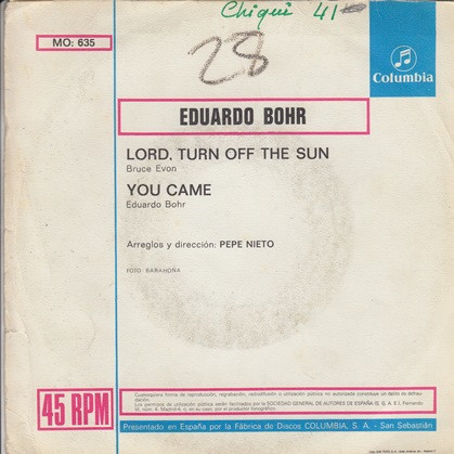 Album herunterladen Eduardo Bohr - Lord Turn Off The Sun You Came