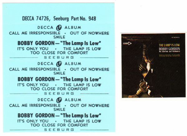 Album herunterladen Bobby Gordon - The Lamp Is Low