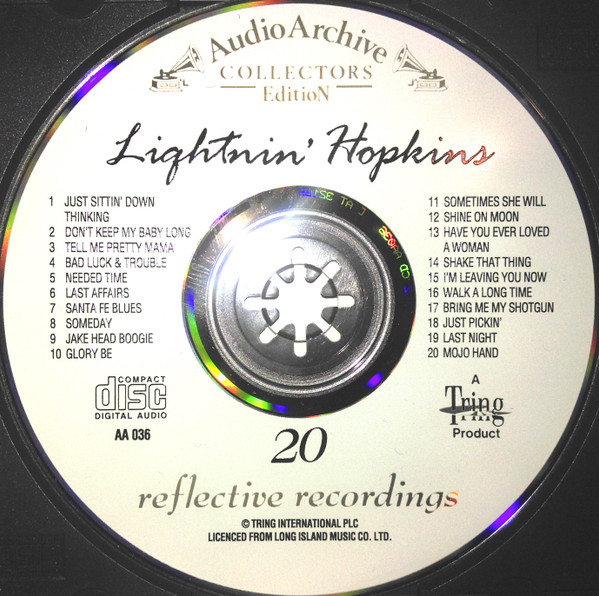 Album herunterladen Lightnin' Hopkins - 20 Reflective Recordings